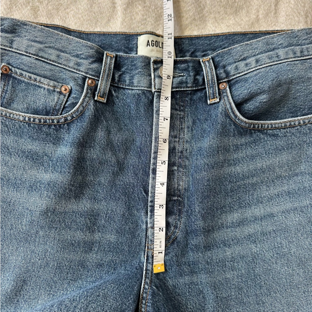 AGOLDE RISHI Denim Shorts 28 NWOT High Rise Vintage Wash Wide Leg Jorts - Picture 11 of 11